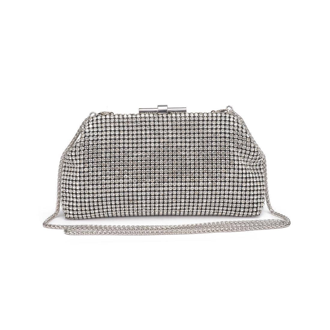 Delfina Evening Bag: Silver