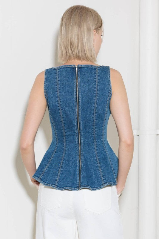 Arden Denim Top