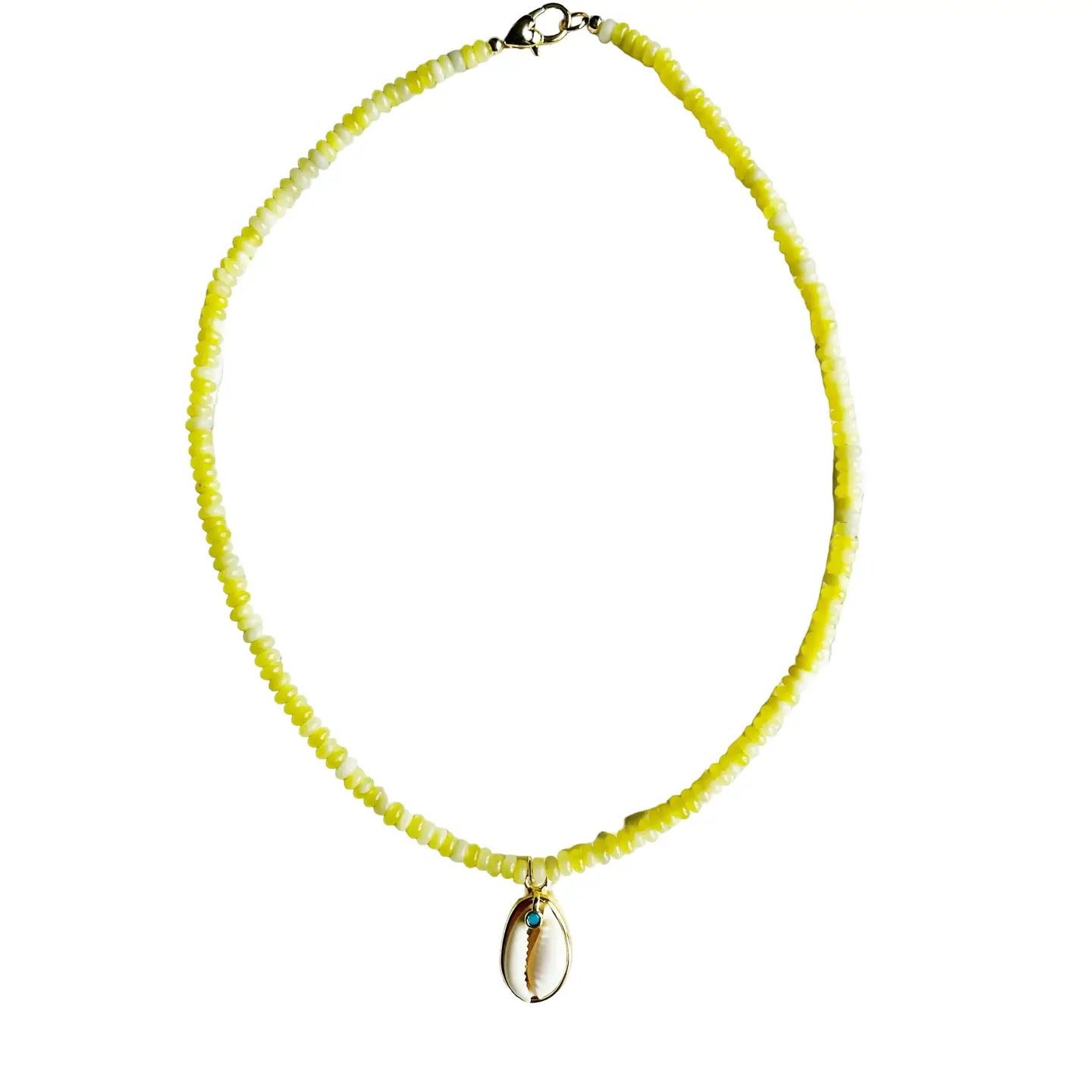 Lemon Seashell Necklace