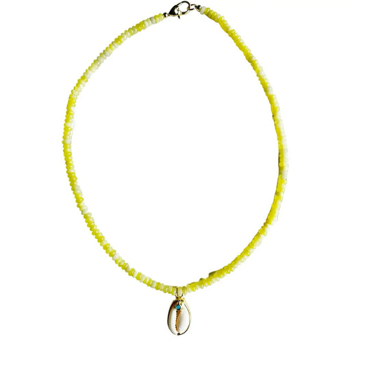 Lemon Seashell Necklace