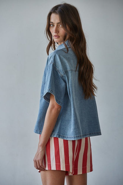 Blair Denim Top