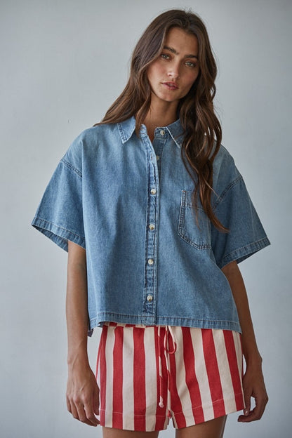 Blair Denim Top