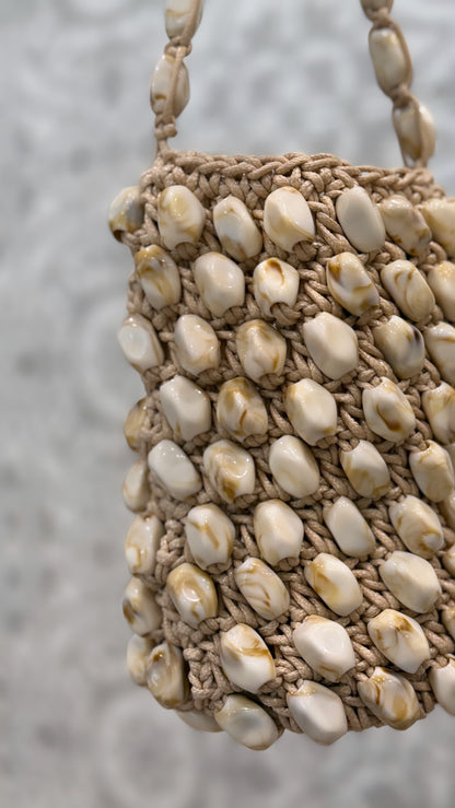 Leilani Beaded Bucket Bag