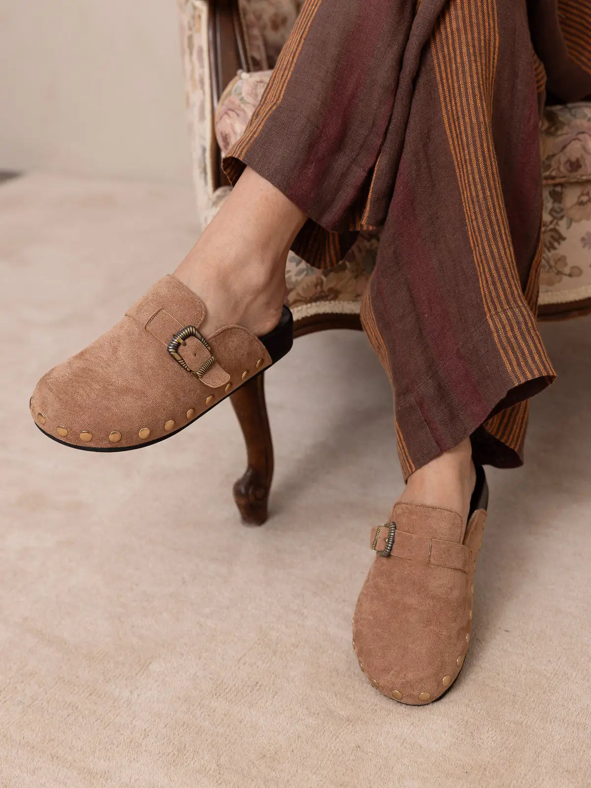 Toni Studded Buckle Clog
