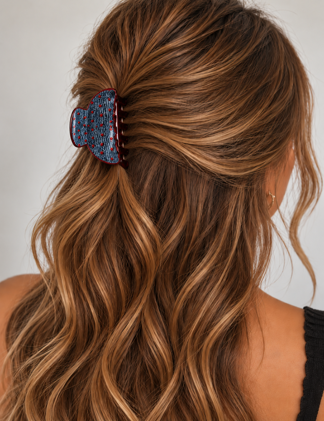 Denim Dots Clip