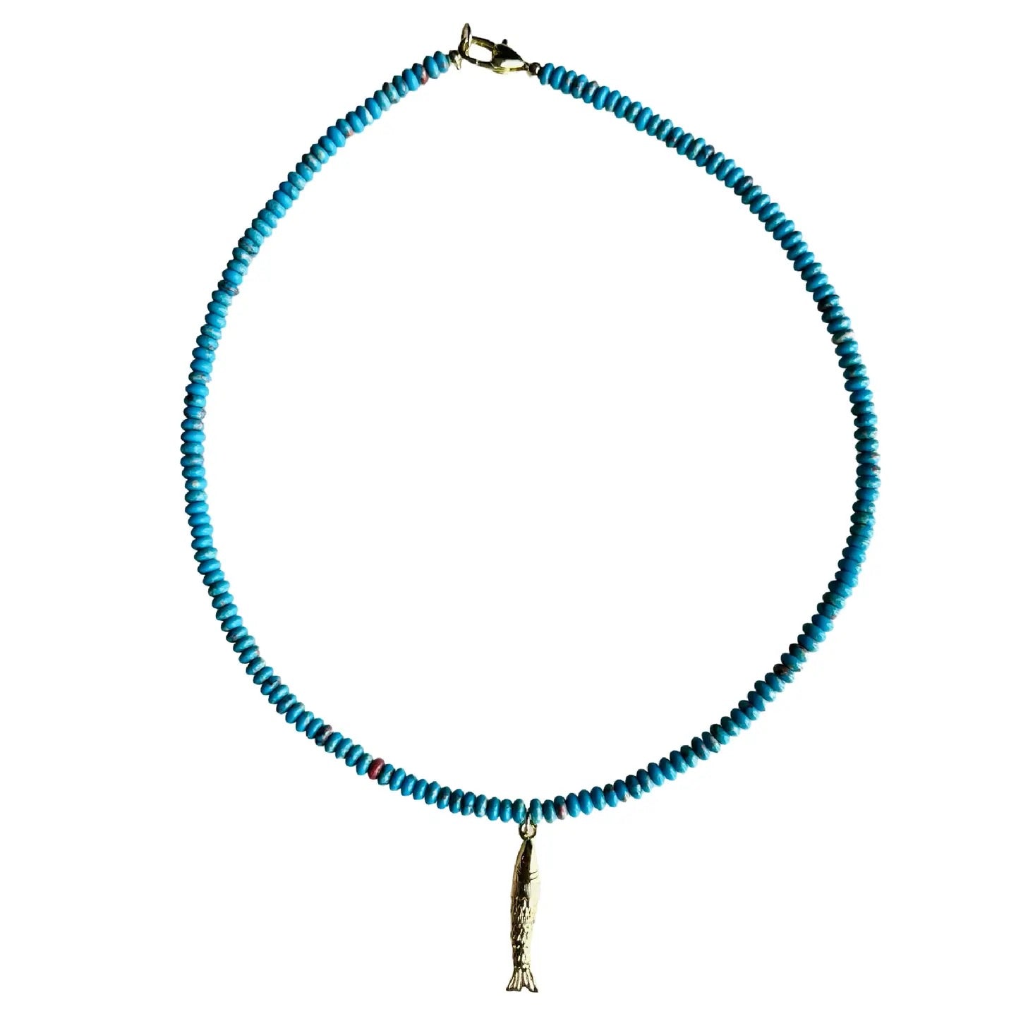 Aqua Fish Necklace