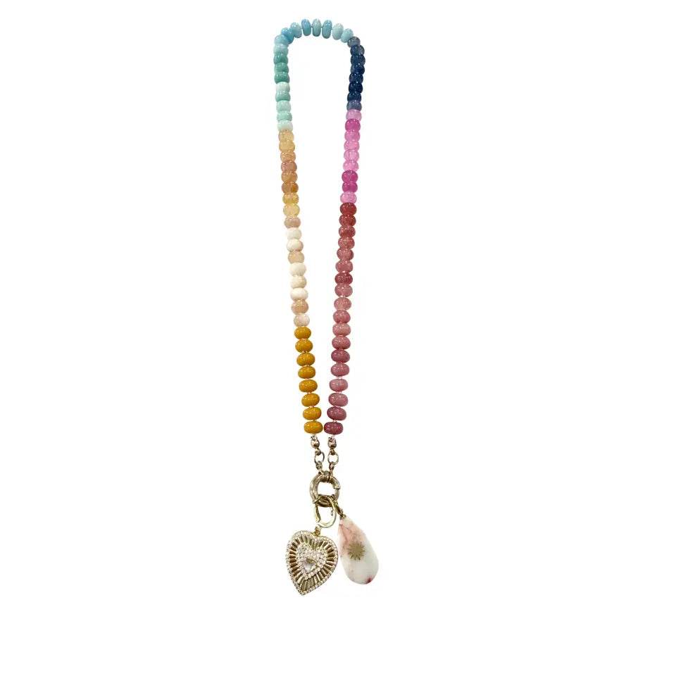 Olive Charmed Necklace