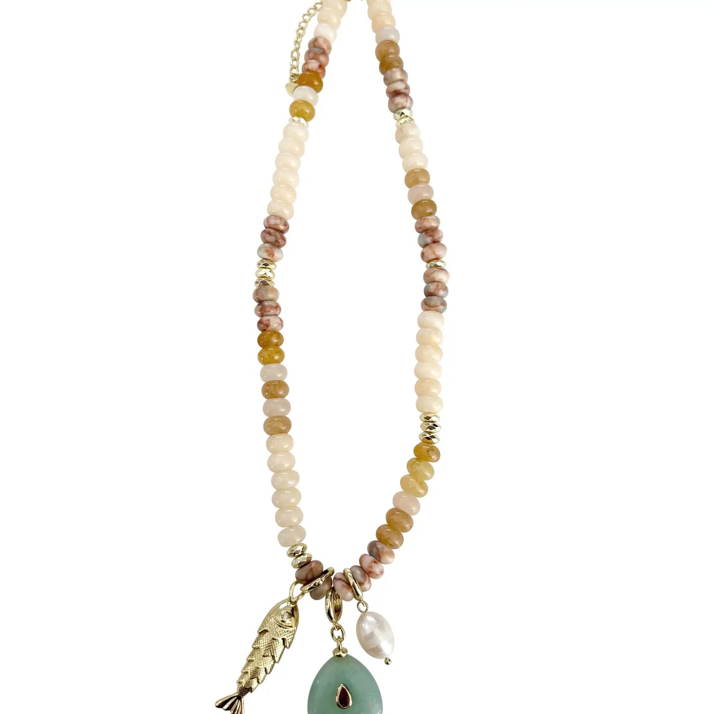 Elikai Fish Charmed Necklace