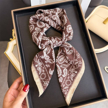Square Scarf: Coffee