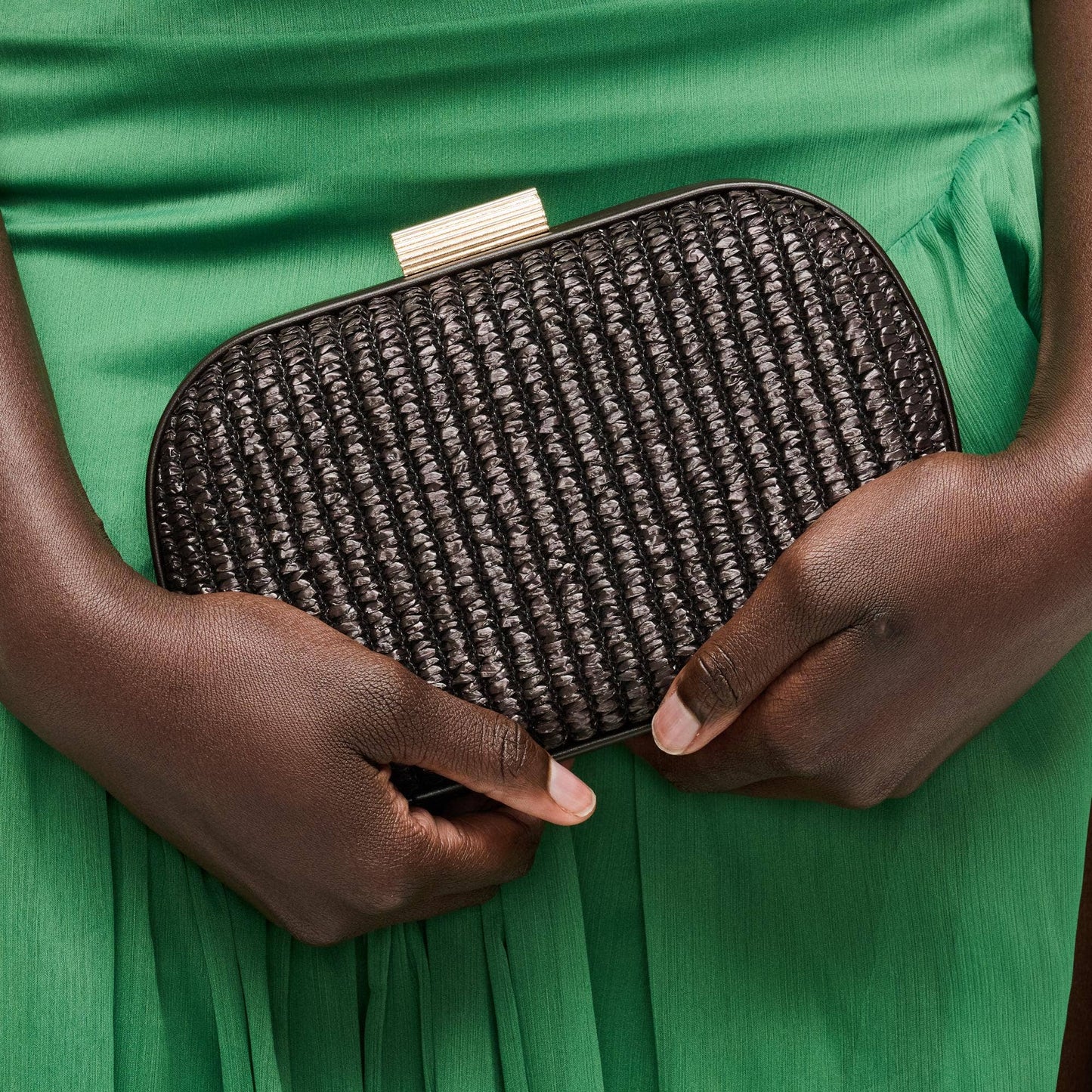 Alix Evening Bag: Chocolate