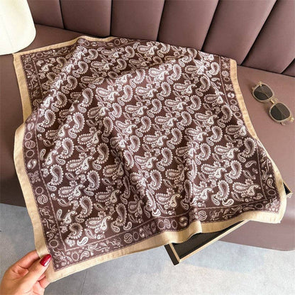 Square Scarf: Coffee