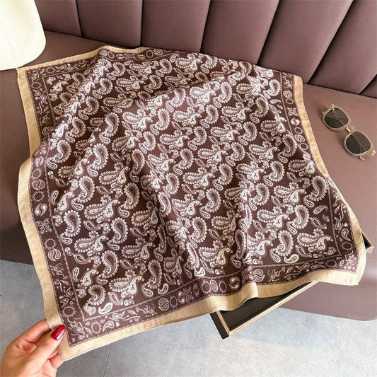 Square Scarf: Coffee
