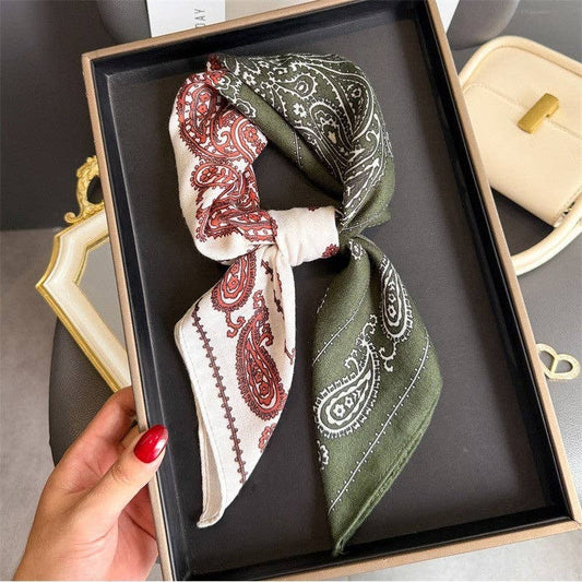 Square Scarf: Green