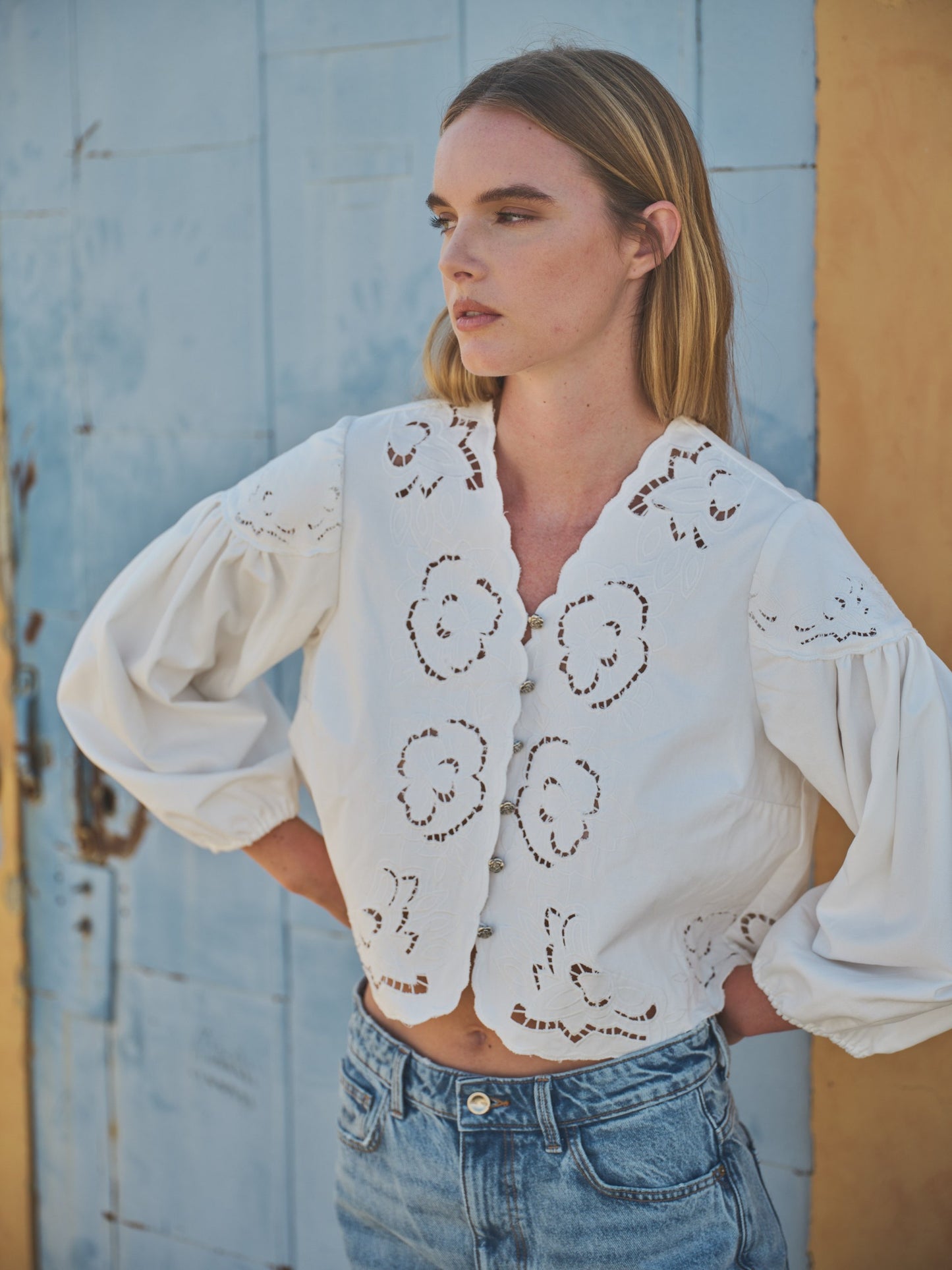Callie Denim Top