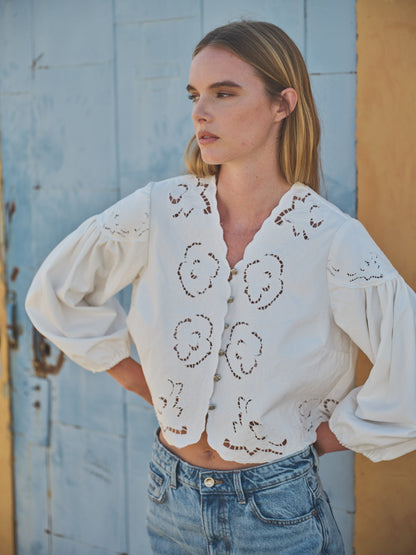 Callie Denim Top