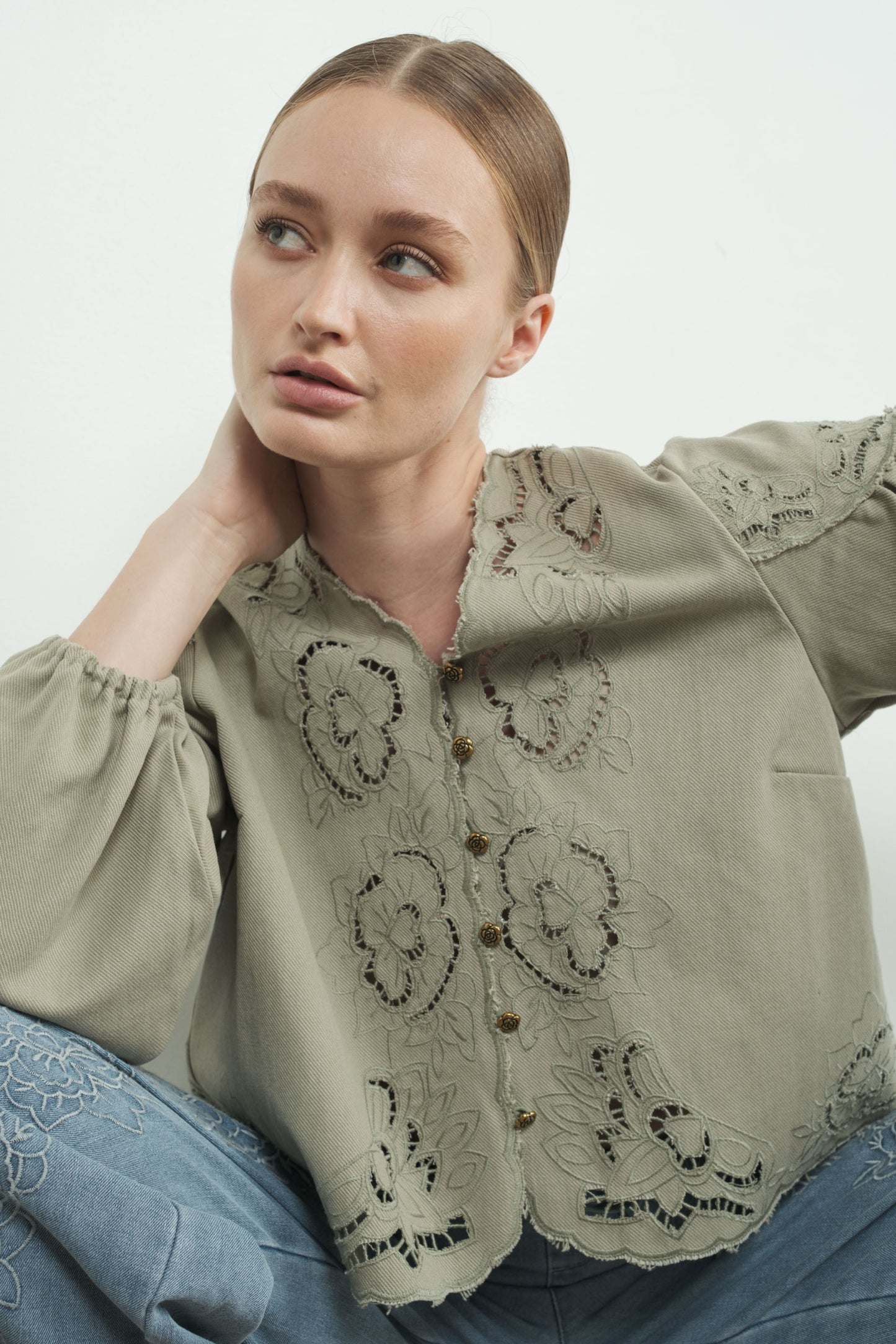 Callie Denim Top