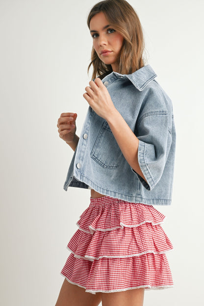 Hayden Cropped Denim Jacket