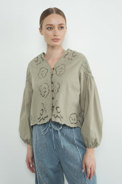 Callie Denim Top