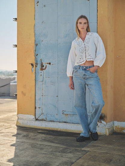 Callie Denim Top