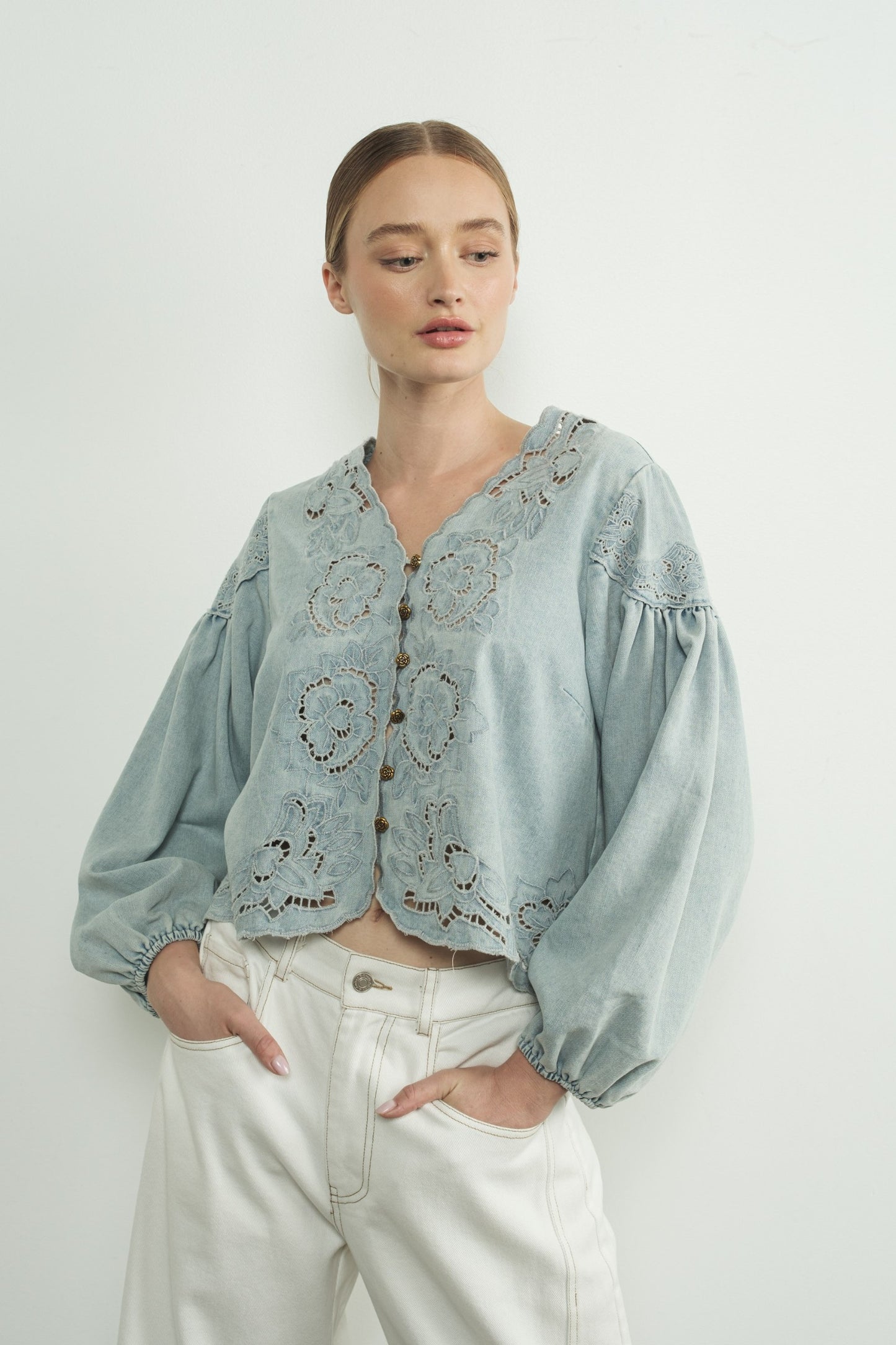 Callie Denim Top