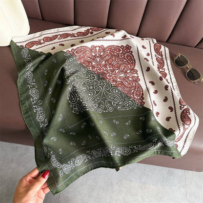 Square Scarf: Green