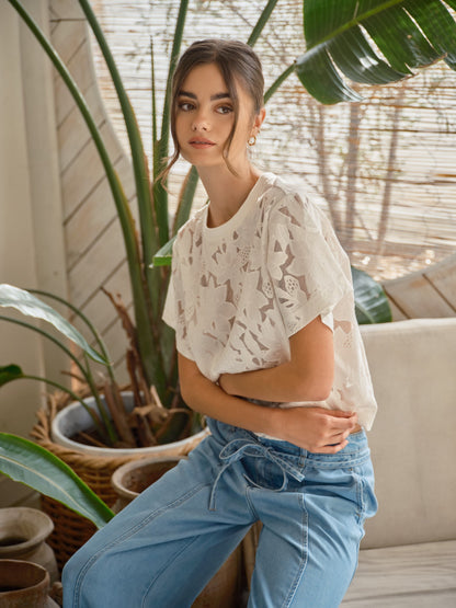 PRE:ORDER: Bay Lace Tee ETA 6-17-26