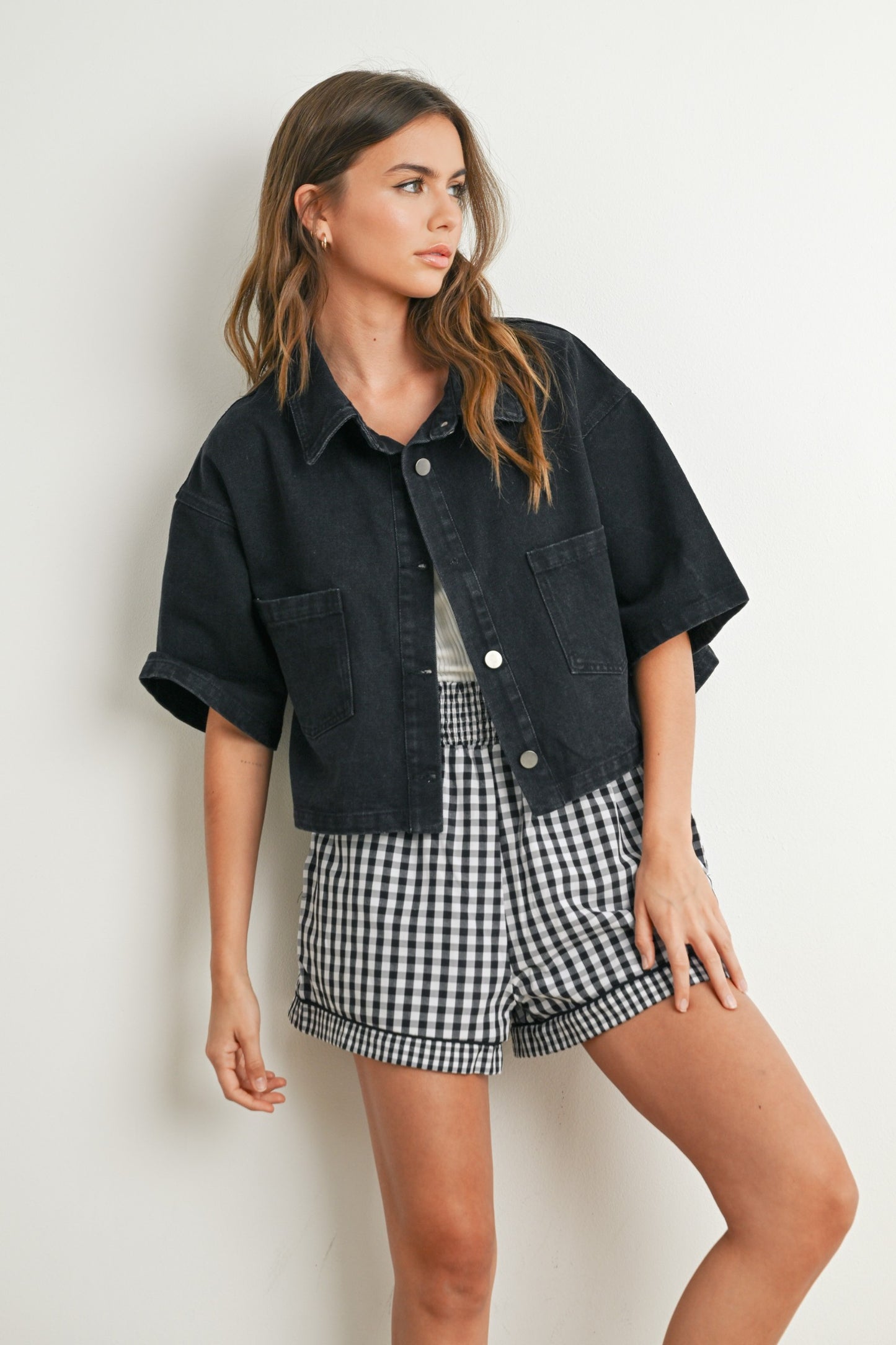 Hayden Cropped Denim Jacket