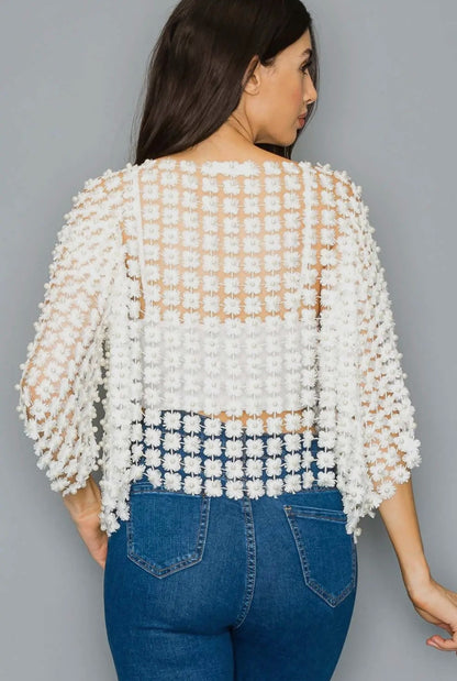 Josephine Pearled Cardi