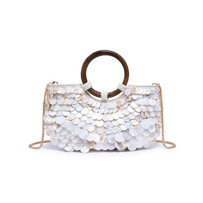 Scarlett Evening Bag: Ivory Multi