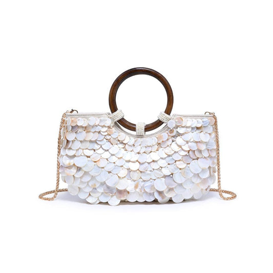 Scarlett Evening Bag: Ivory Multi