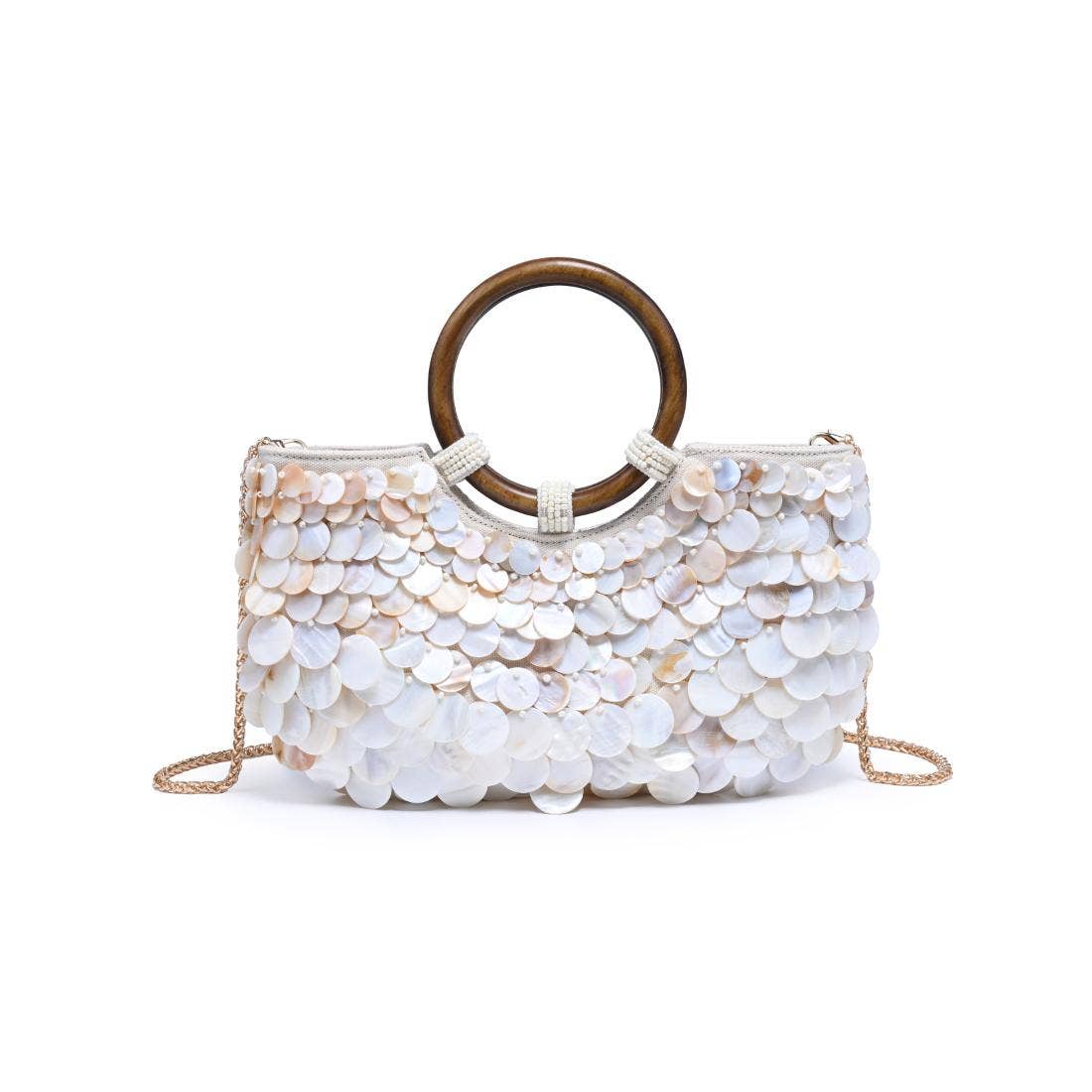 Scarlett Evening Bag: Ivory Multi