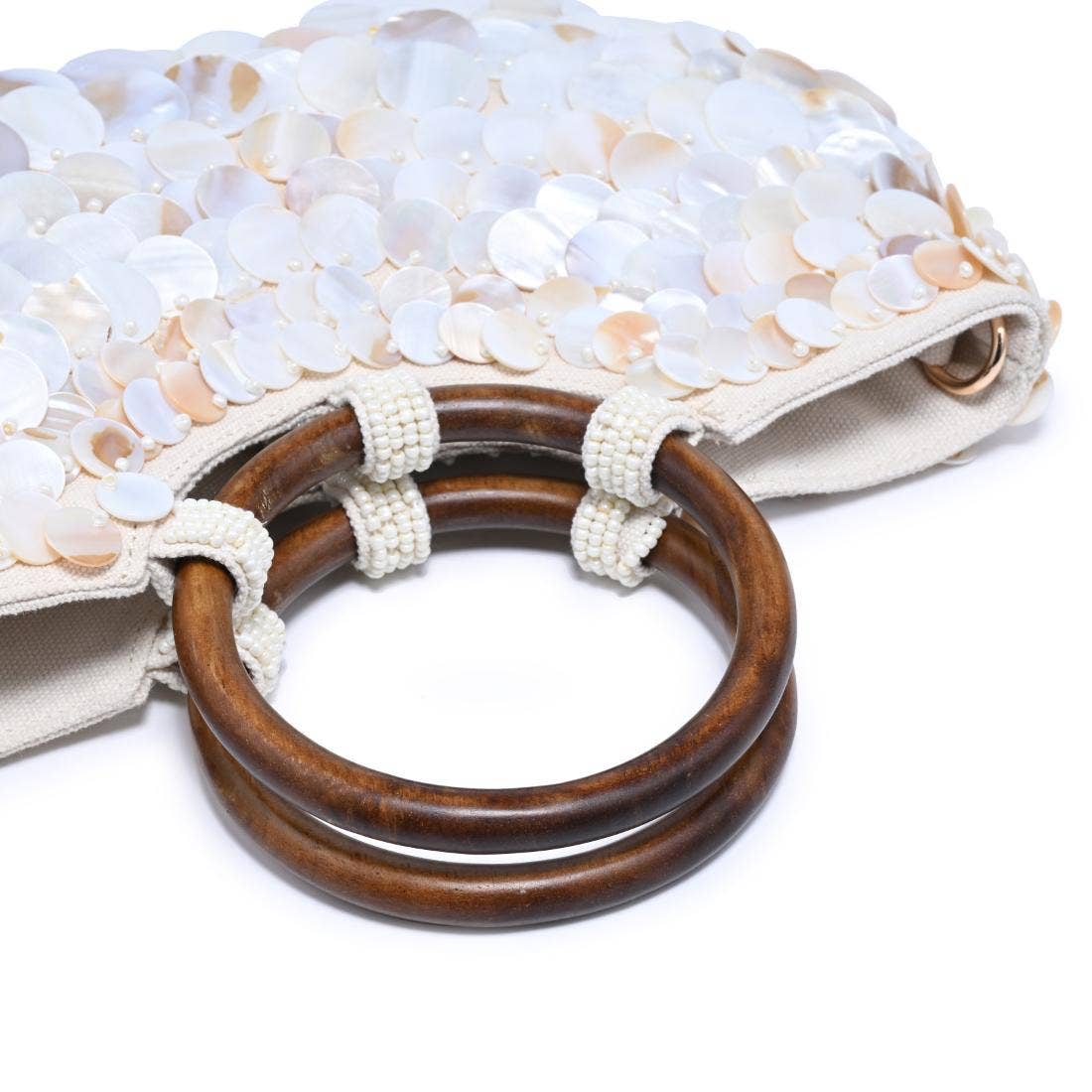 Scarlett Evening Bag: Ivory Multi