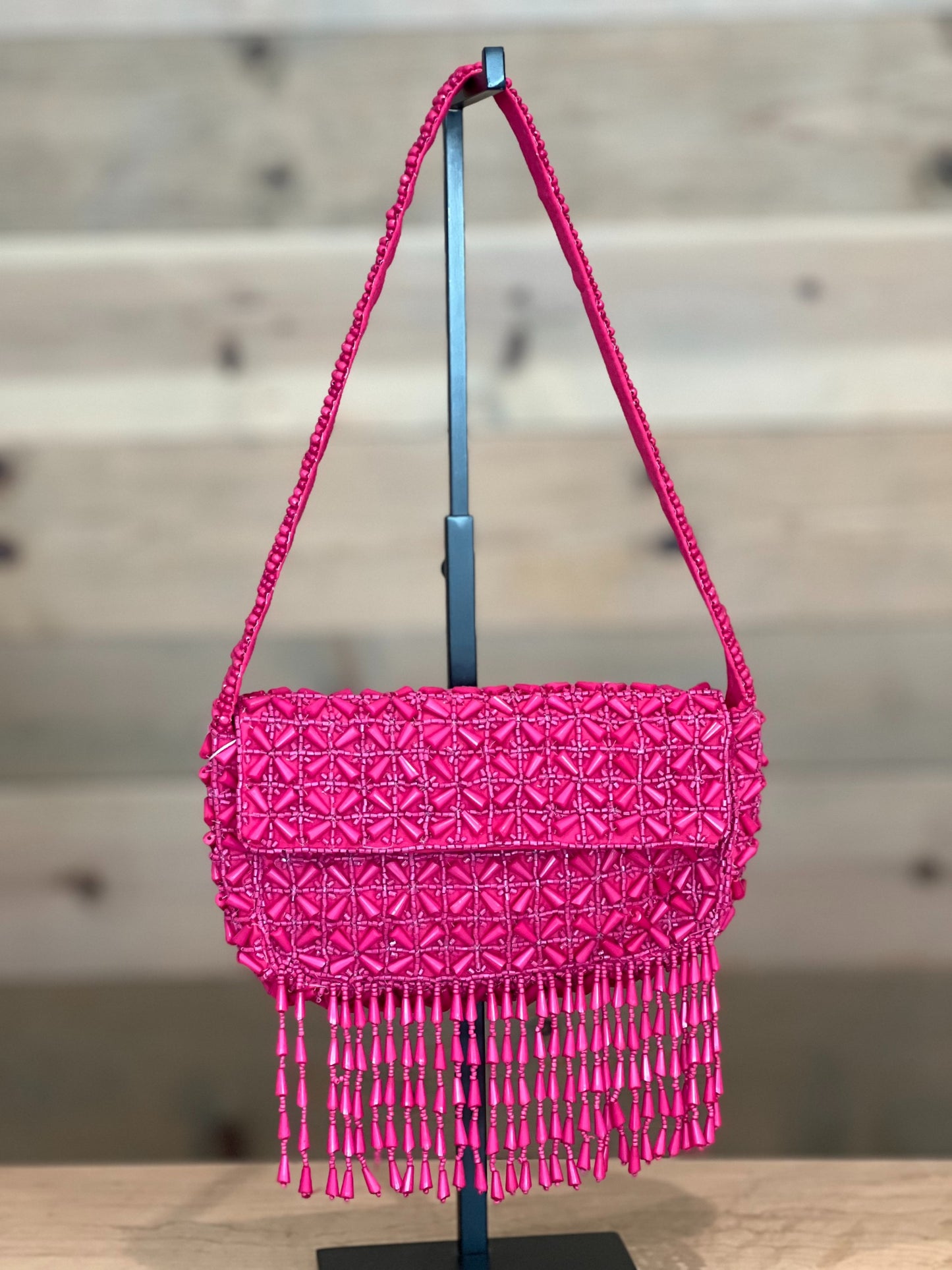 Liv Beaded Shoulder Bag