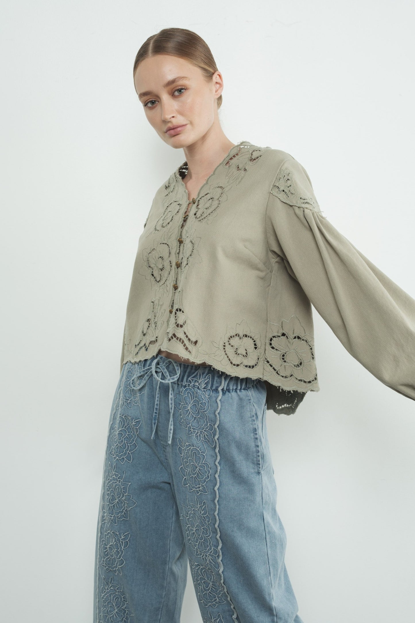 Callie Denim Top