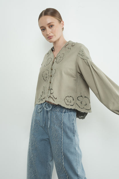 Callie Denim Top