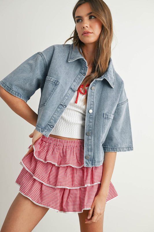 Hayden Cropped Denim Jacket