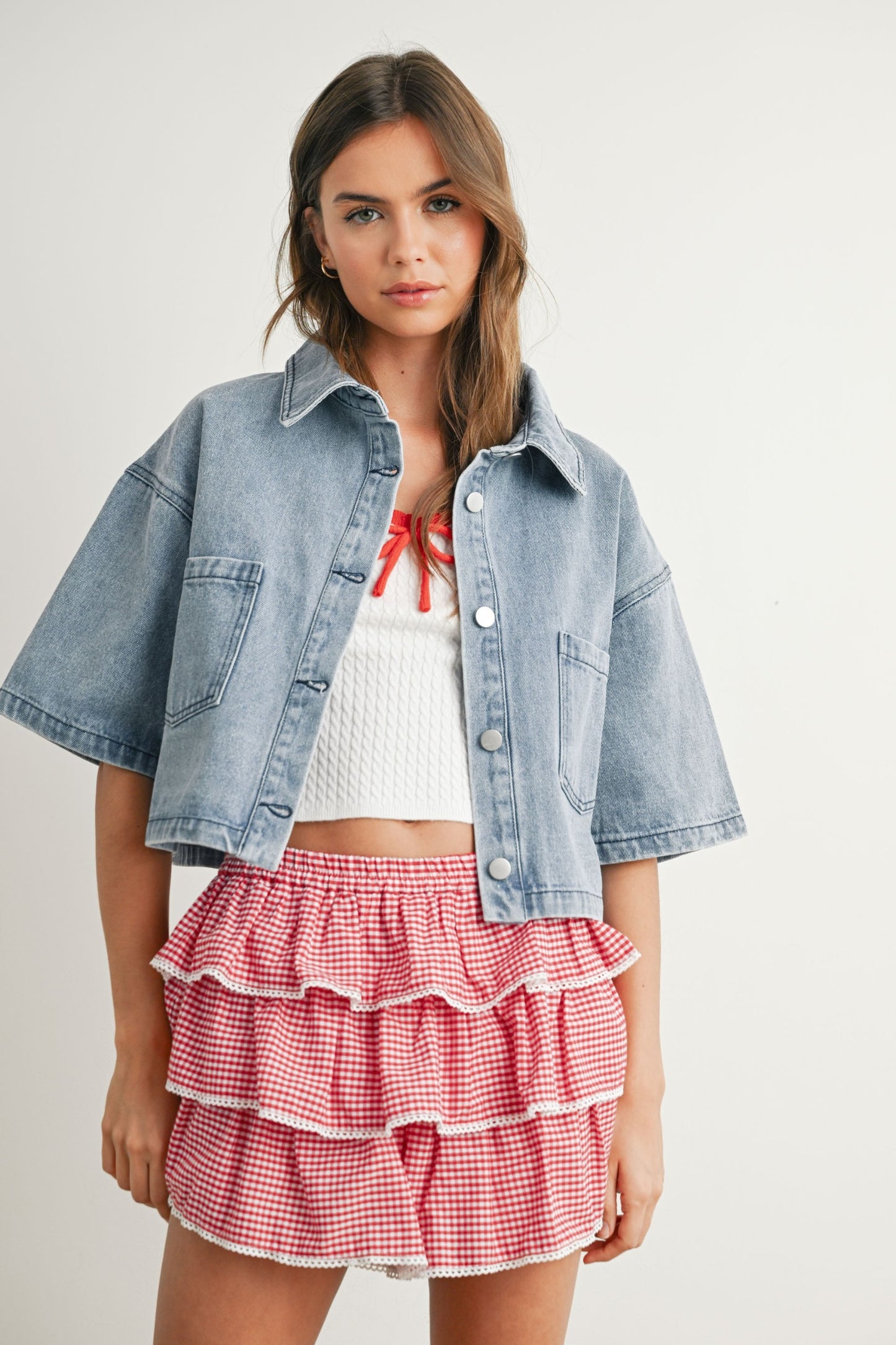 Hayden Cropped Denim Jacket