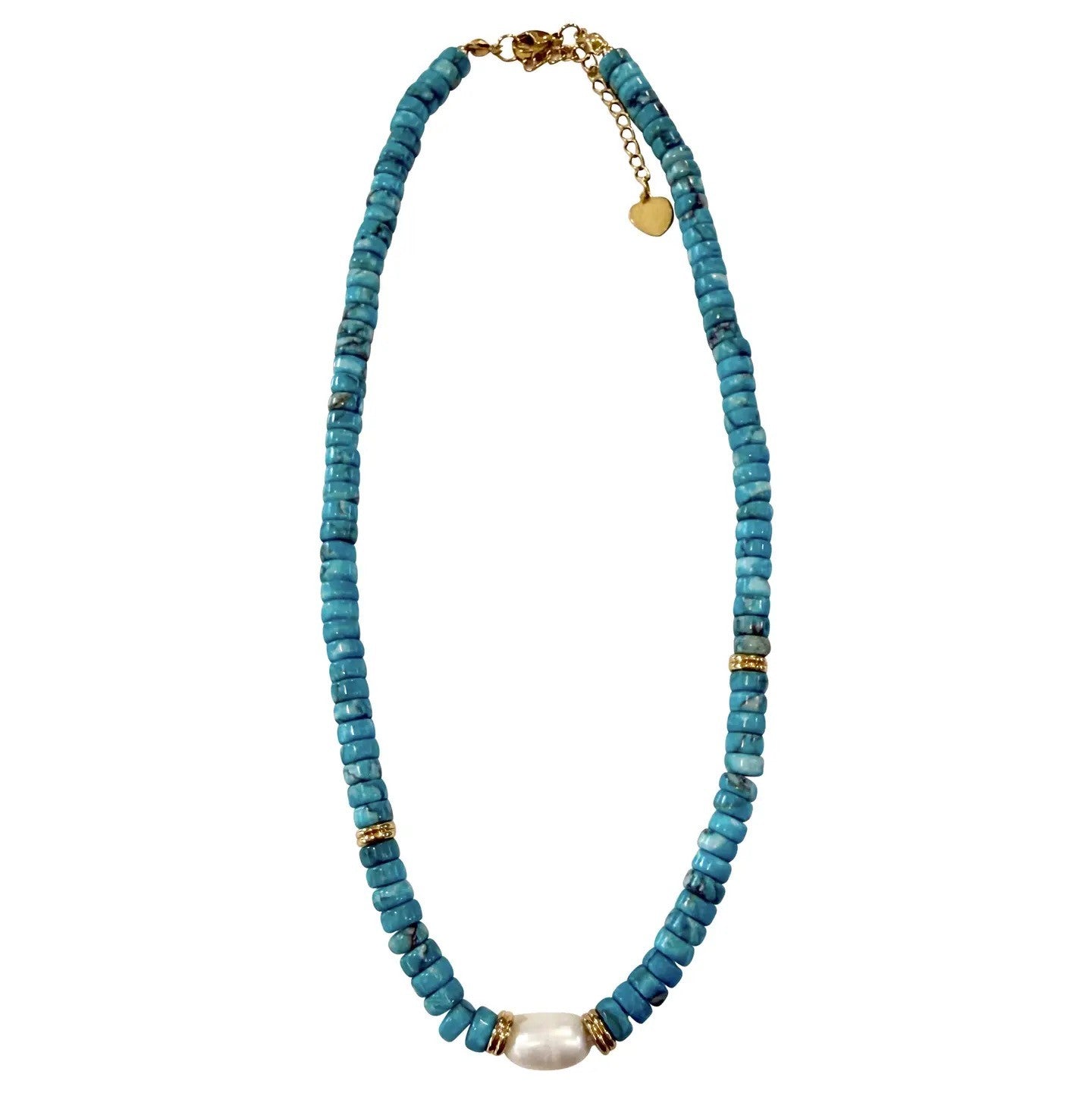 Becky Turquoise Pearl Necklace