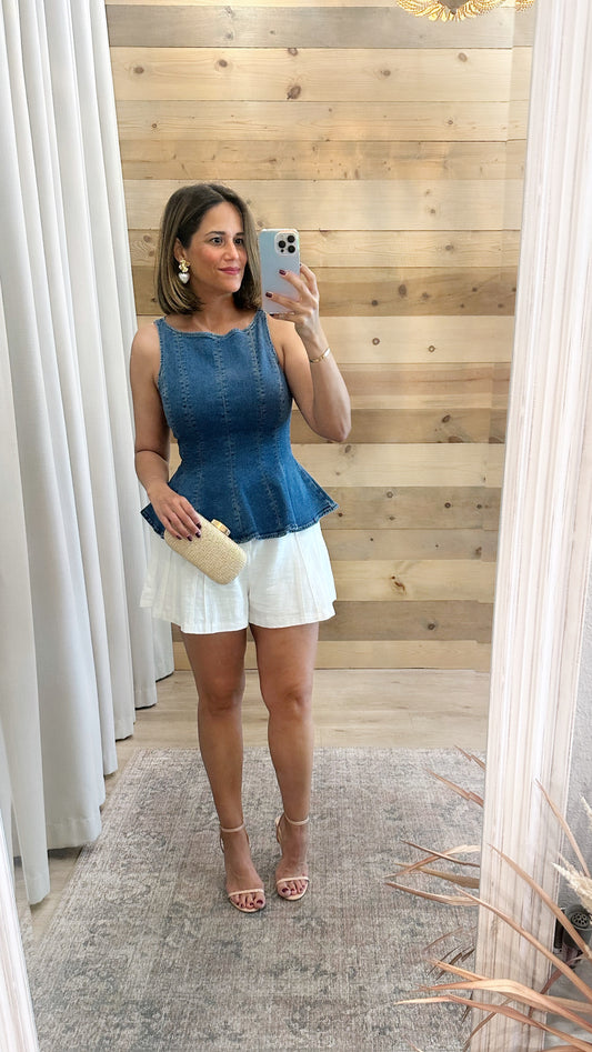 Arden Denim Top