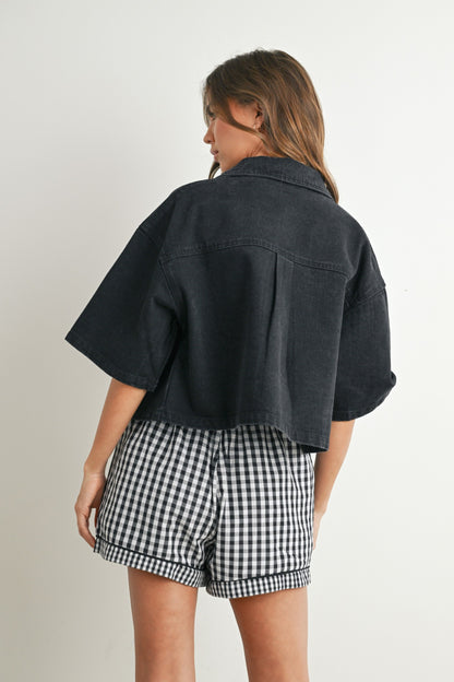 Hayden Cropped Denim Jacket