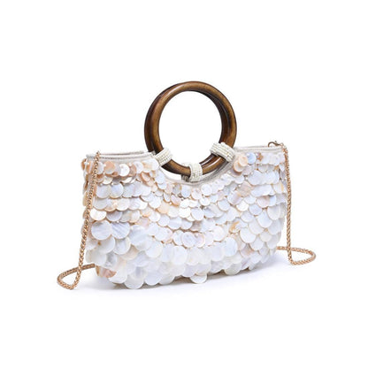 Scarlett Evening Bag: Ivory Multi