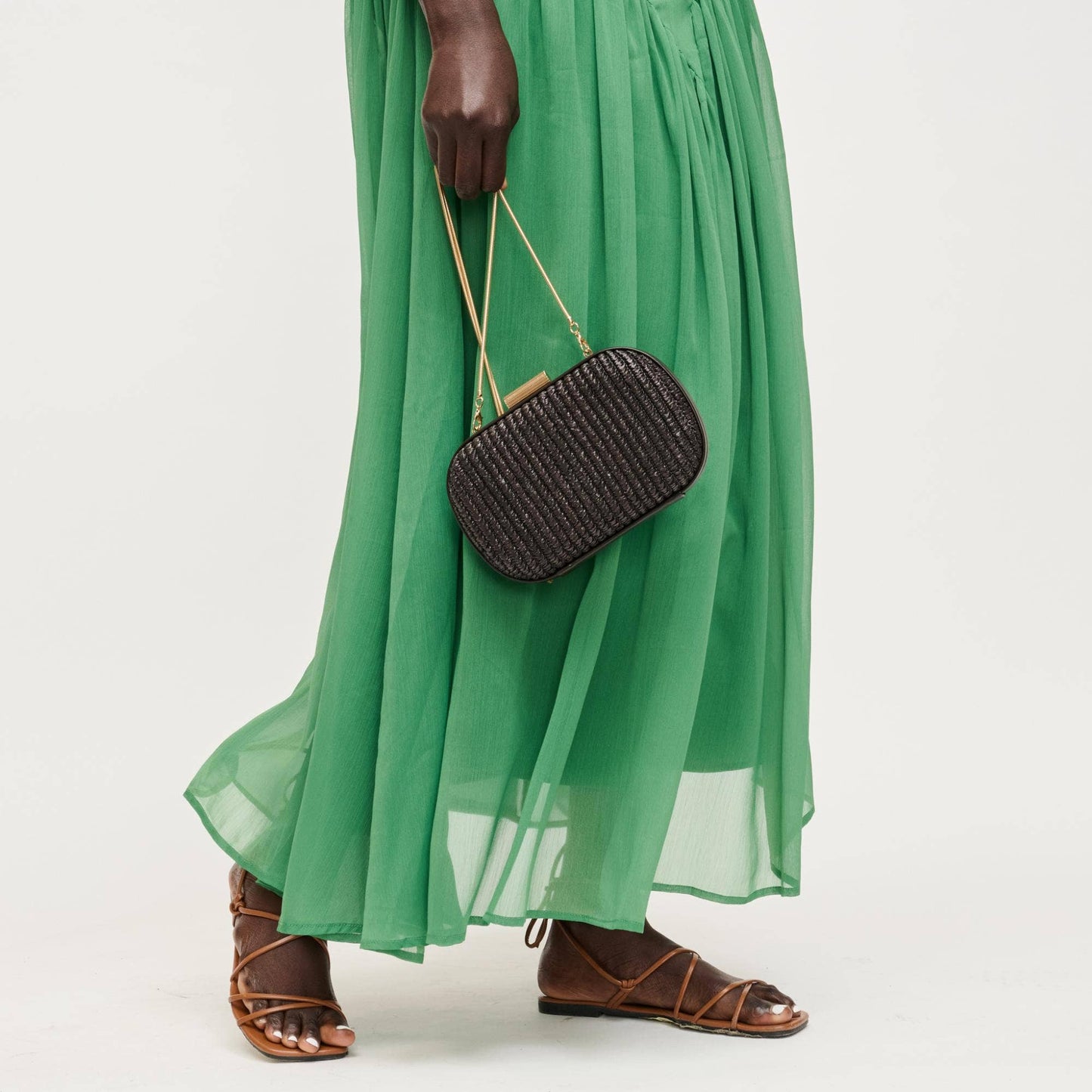 Alix Evening Bag: Chocolate