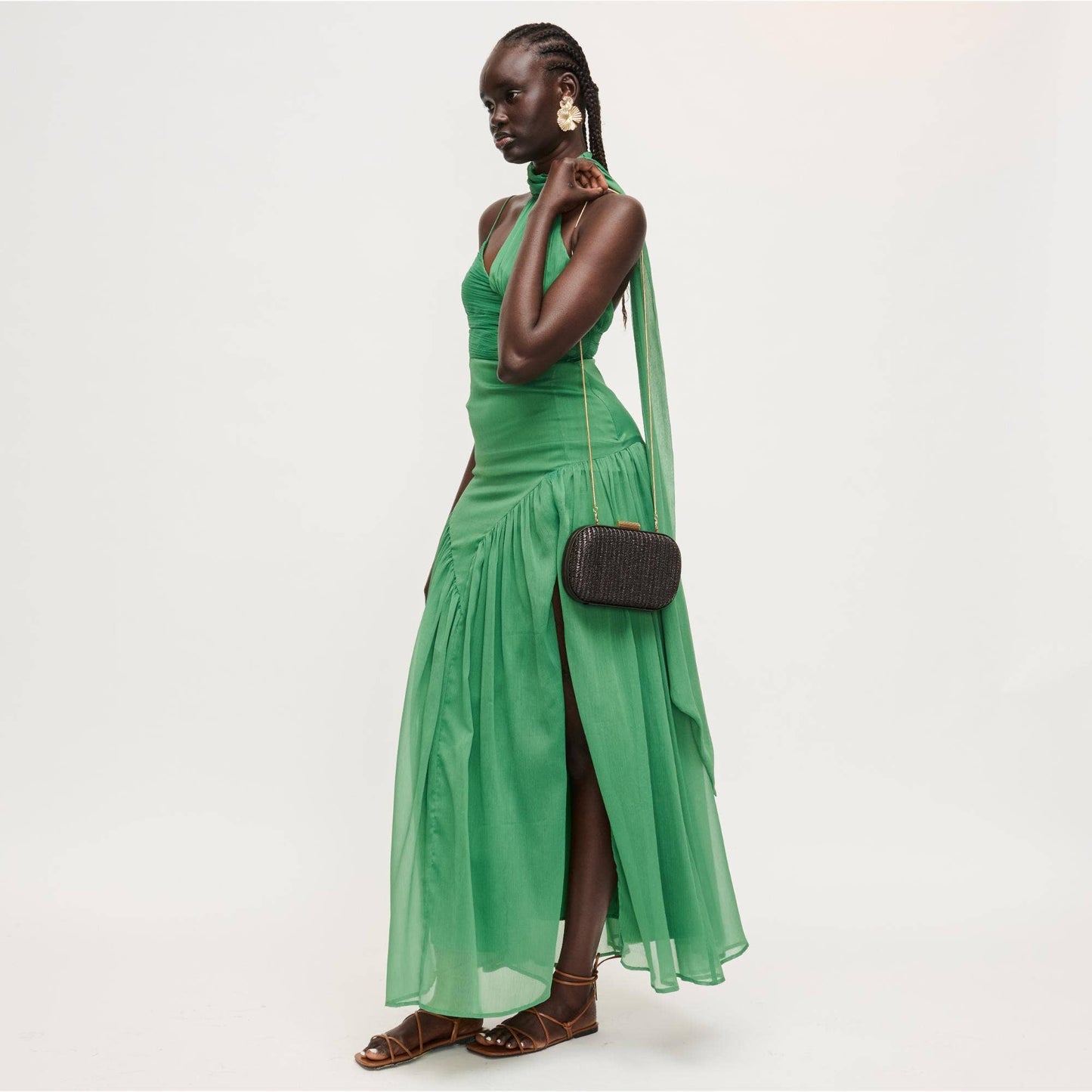 Alix Evening Bag: Chocolate