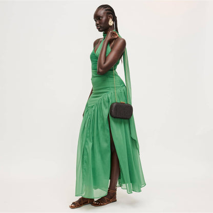 Alix Evening Bag: Chocolate