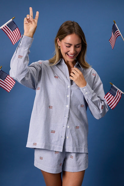 Ellie Button Down