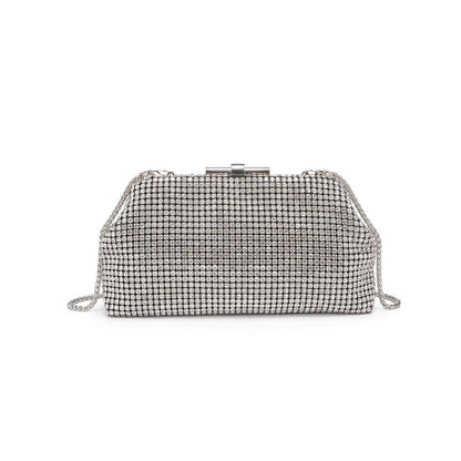 Delfina Evening Bag: Silver
