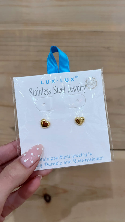 Amor Heart Studs