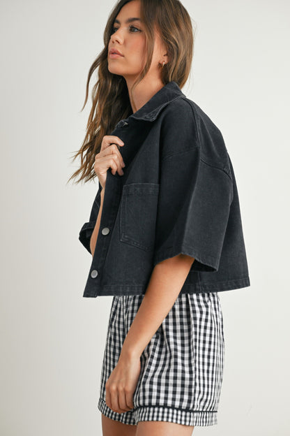 Hayden Cropped Denim Jacket