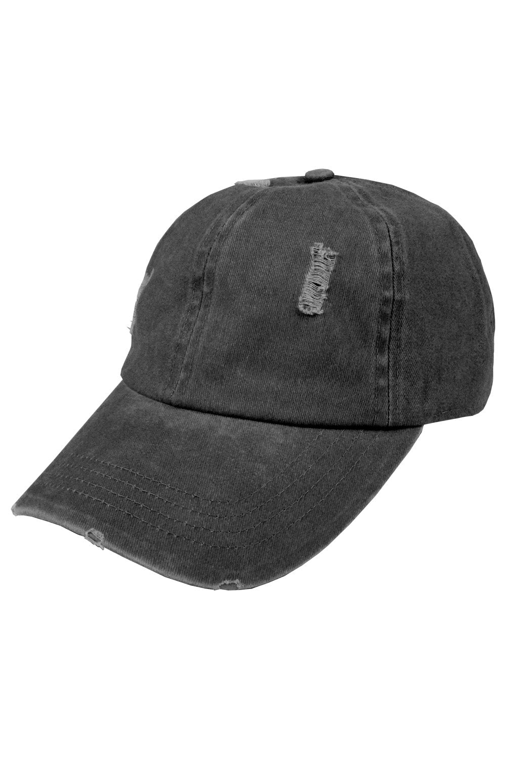 VINTAGE DISTRESSED CAP-CHARCOAL